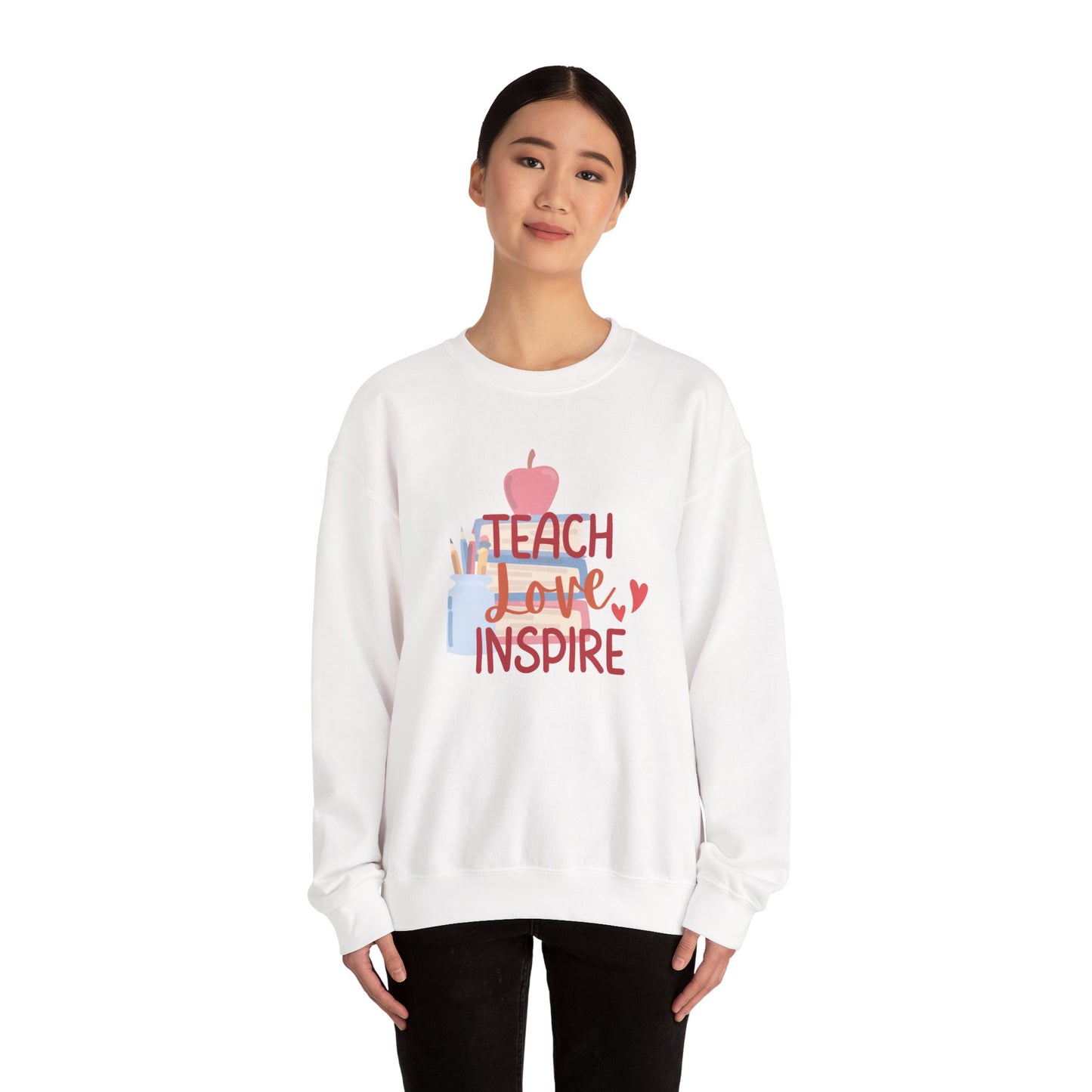Teach, Love Inspire Unisex Heavy Blend™ Crewneck Sweatshirt
