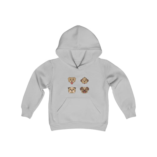 Kids Puppy Heavy Blend Hooded Sweatshirt