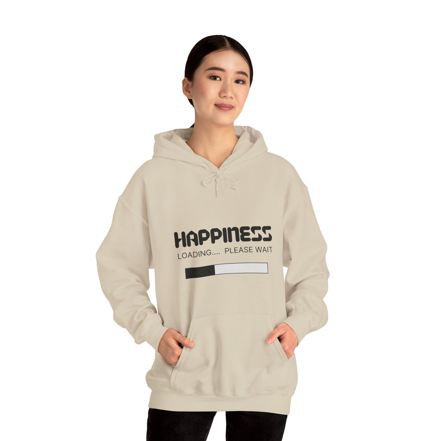 Happiness Loading Please Wait Unisex Heavy Blend™ Hooded Sweatshirt