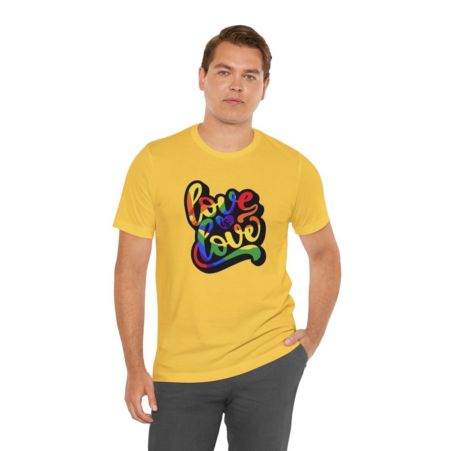 Love Is Love Unisex Jersey Short Sleeve Tee