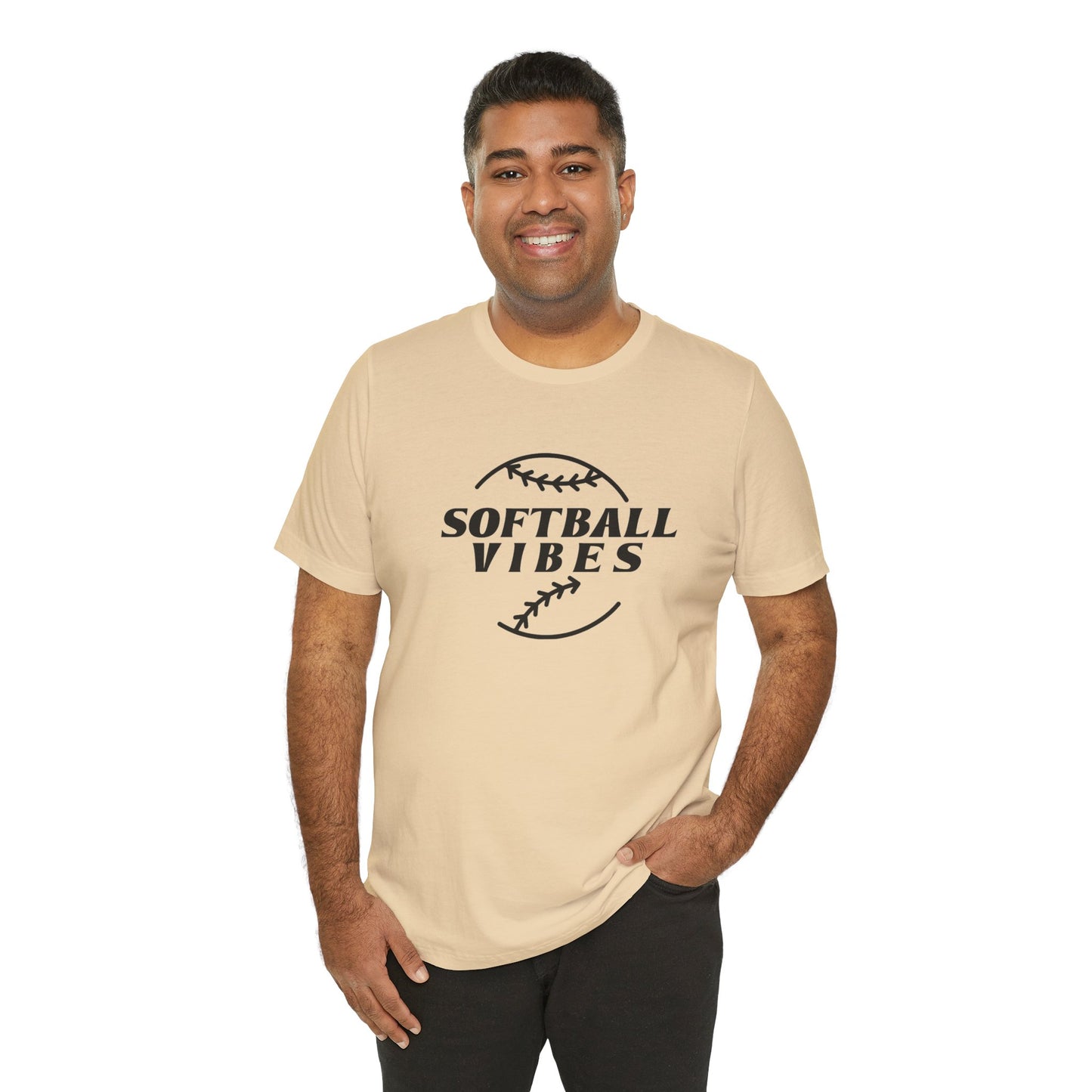 Softball Vibes Unisex Jersey Short Sleeve Tee