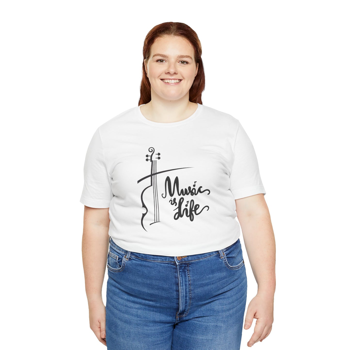 Music Is Life Unisex Jersey Short Sleeve Tee