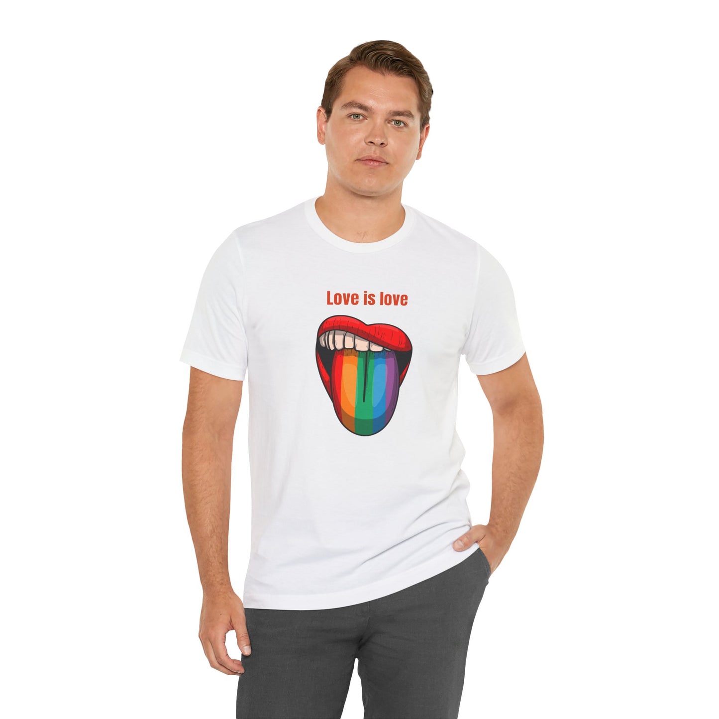 Love Is Love Unisex Jersey Short Sleeve Tee