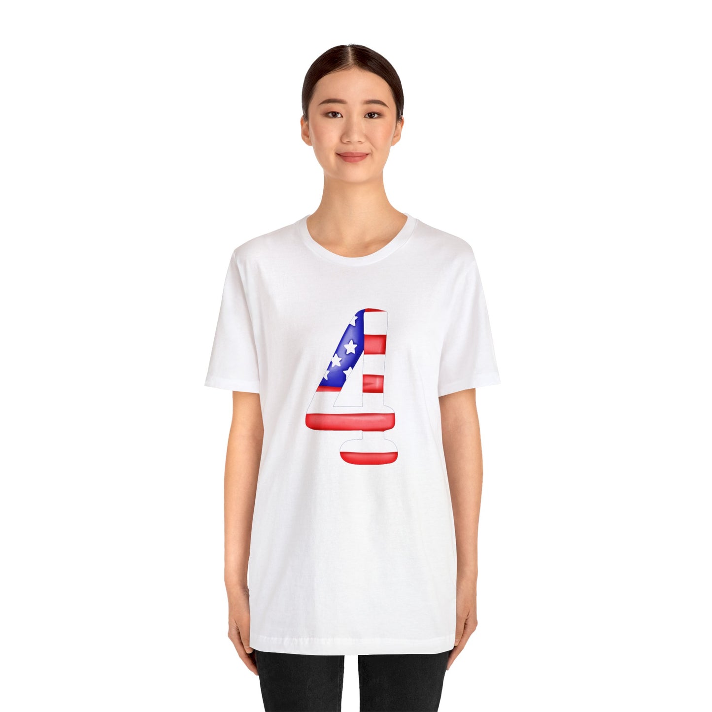 Fourth Red White Blue Unisex Jersey Short Sleeve Tee