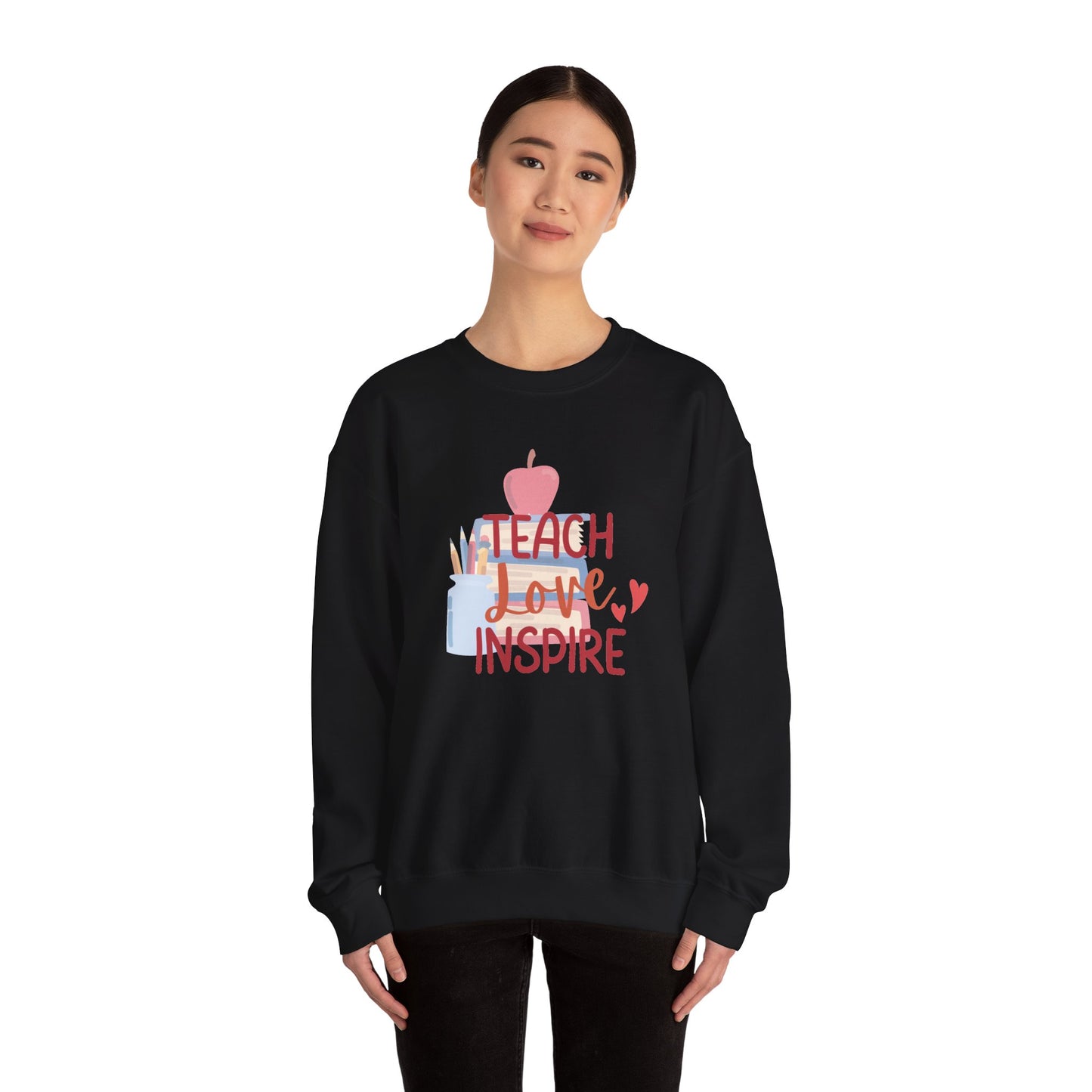 Teach, Love Inspire Unisex Heavy Blend™ Crewneck Sweatshirt