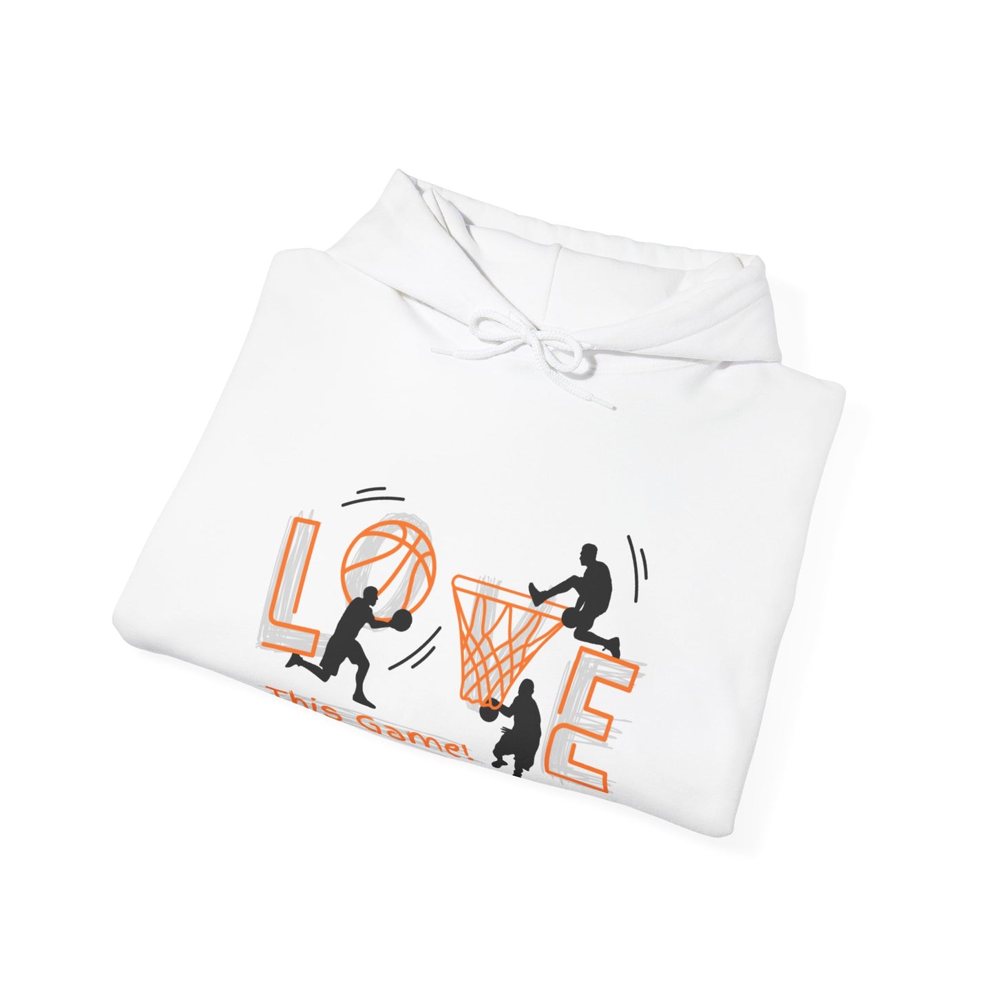 Basketball Love the Game Unisex Heavy Blend™ Hooded Sweatshirt