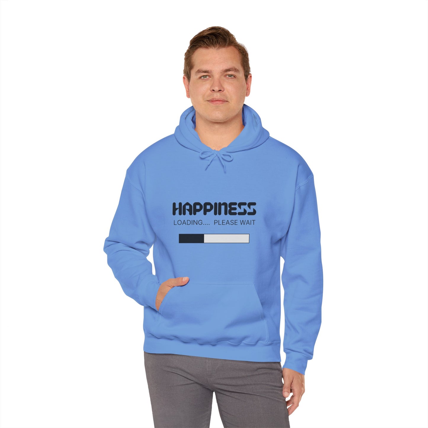 Happiness Loading Please Wait Unisex Heavy Blend™ Hooded Sweatshirt