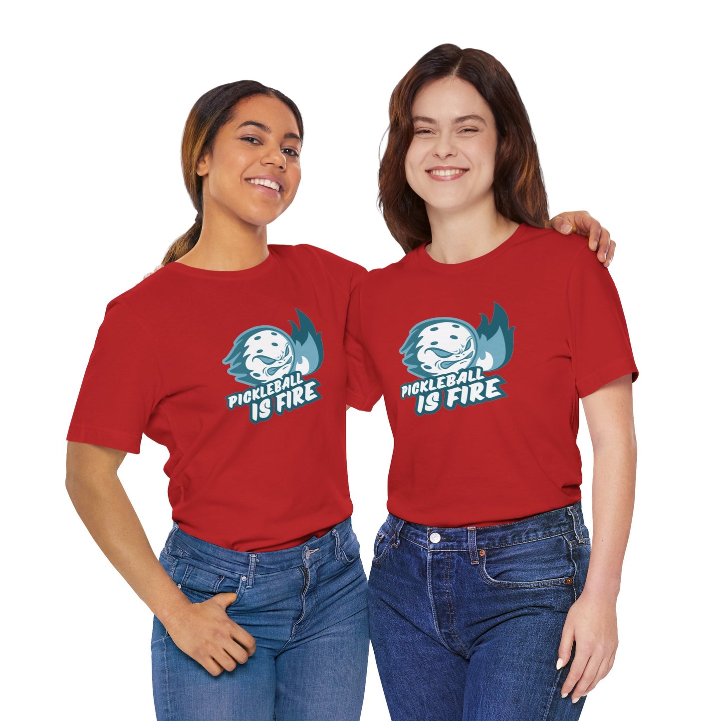 Pickleball Is Fire Unisex Jersey Short Sleeve Tee