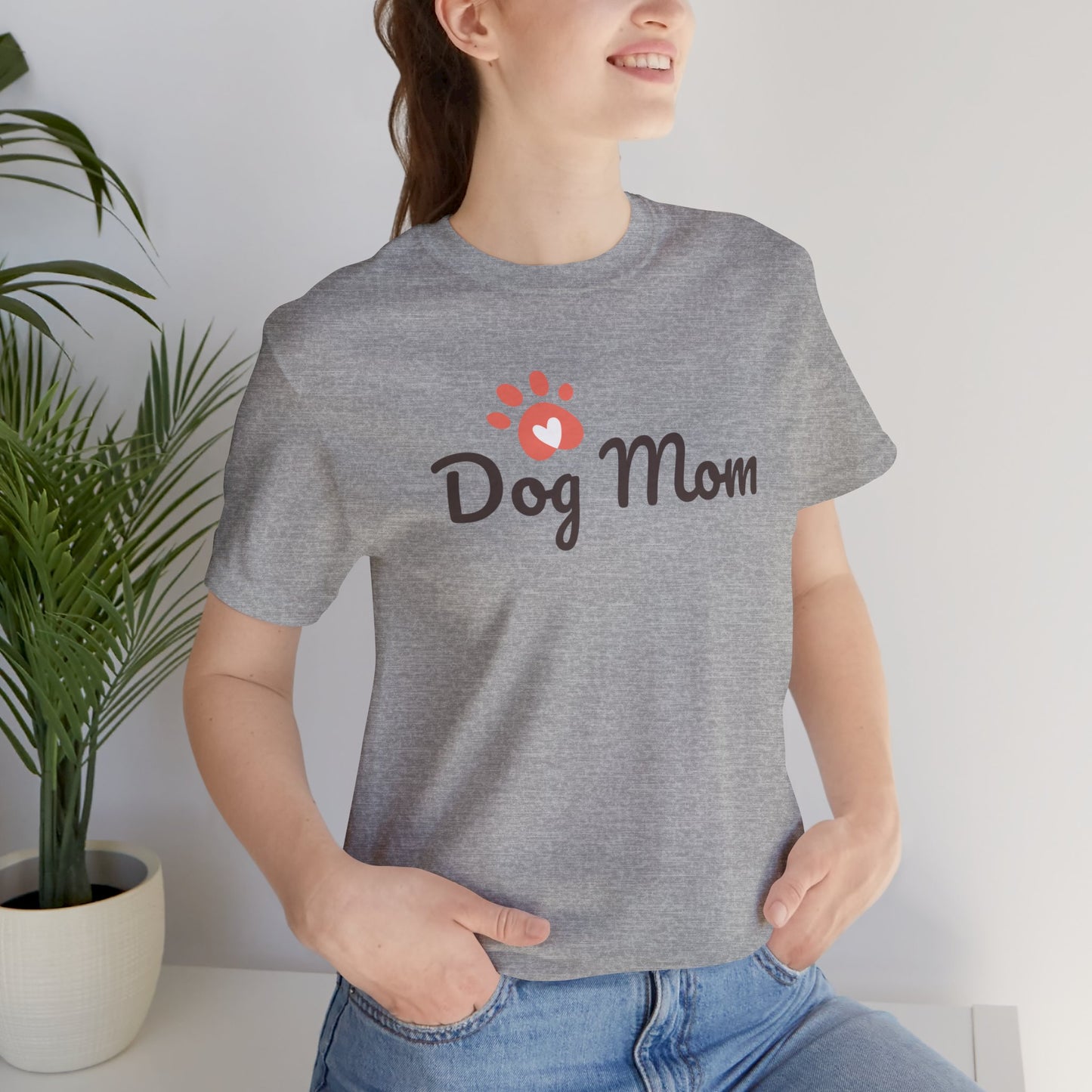 Dog Mom Unisex Jersey Short Sleeve Tee