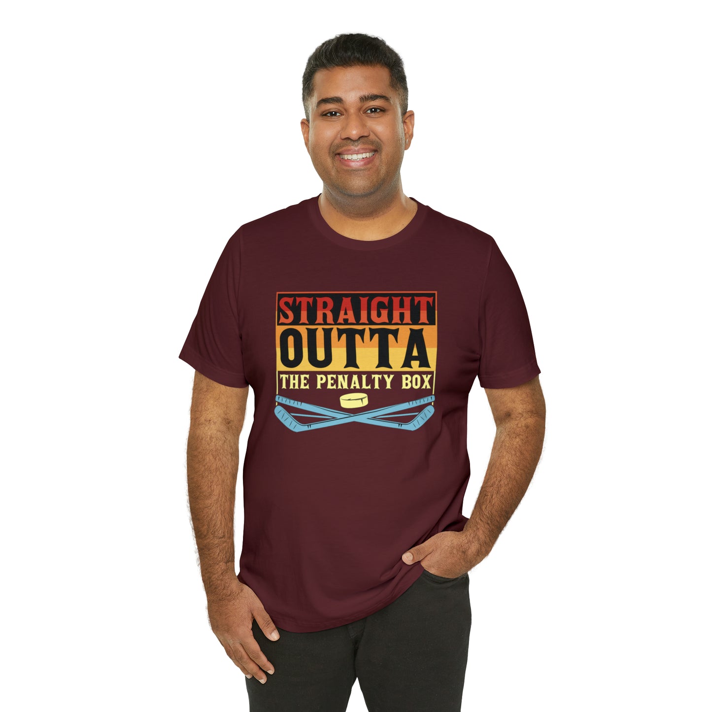 Straight Out The penalty Box Unisex Jersey Short Sleeve Tee