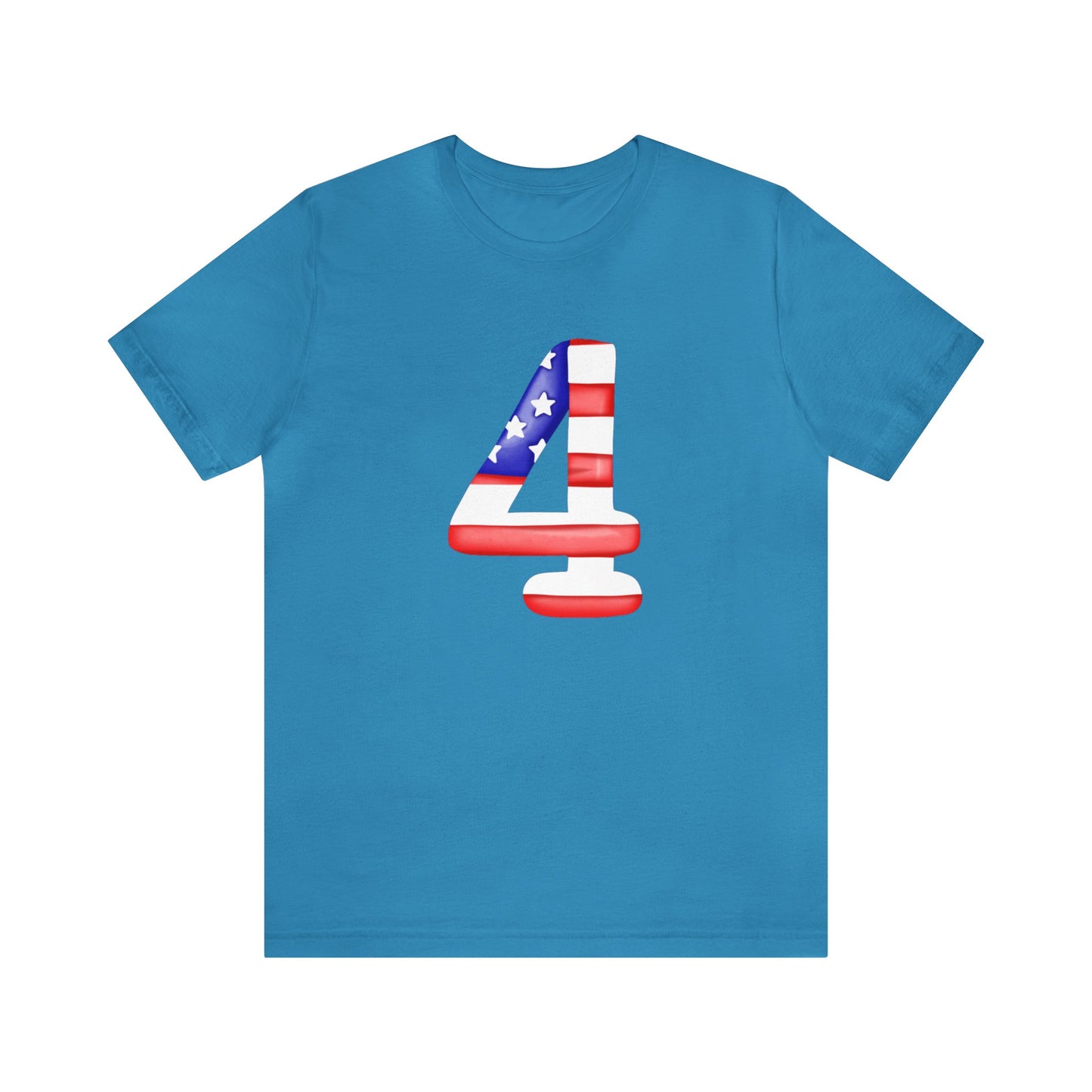 Fourth Red White Blue Unisex Jersey Short Sleeve Tee