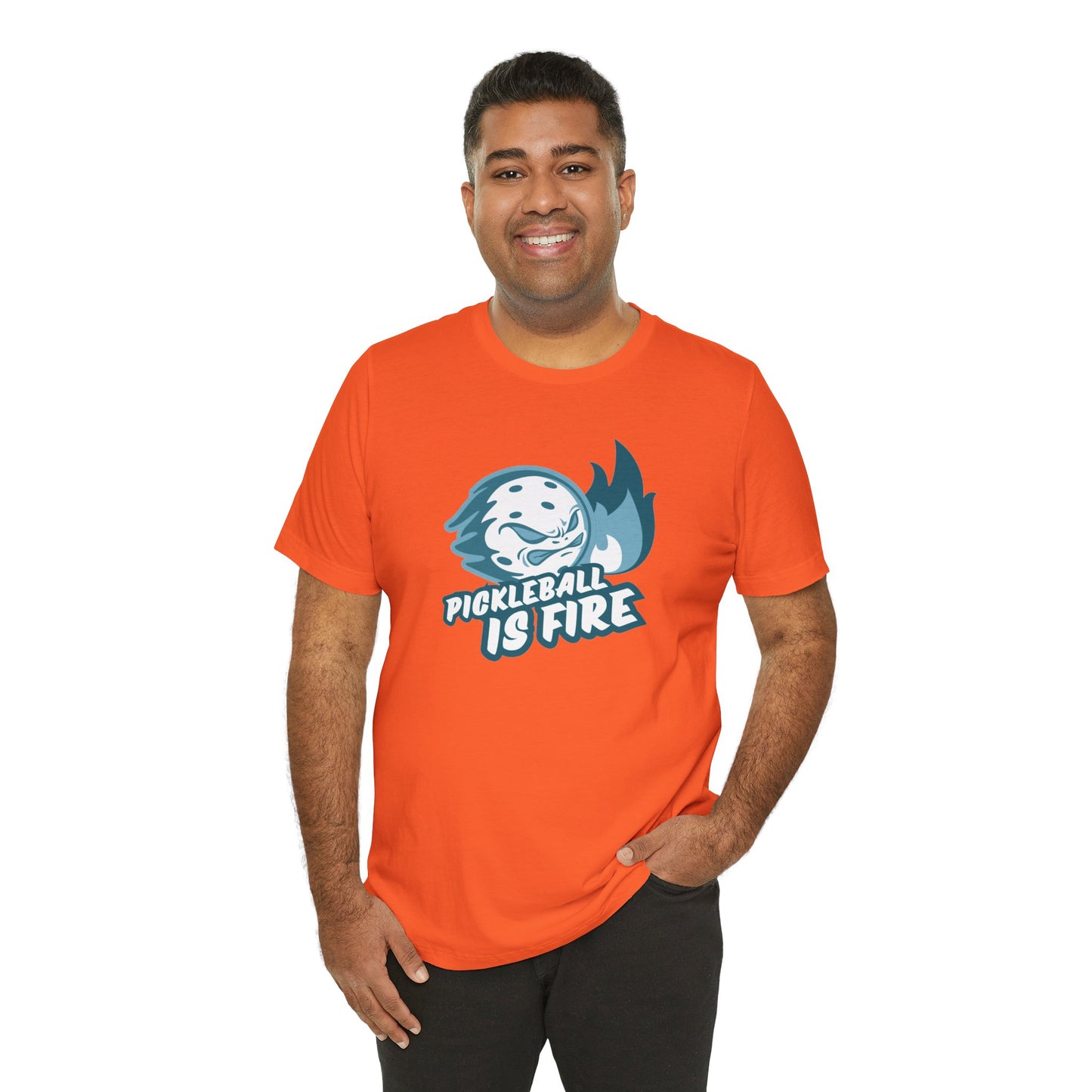 Pickleball Is Fire Unisex Jersey Short Sleeve Tee