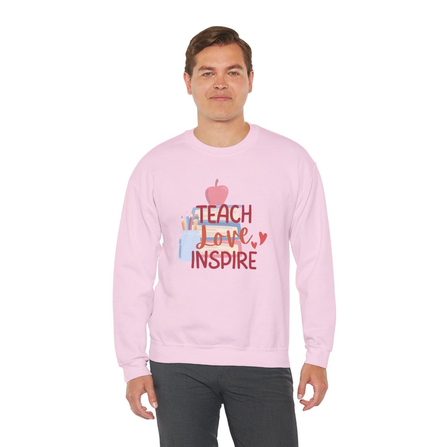 Teach, Love Inspire Unisex Heavy Blend™ Crewneck Sweatshirt