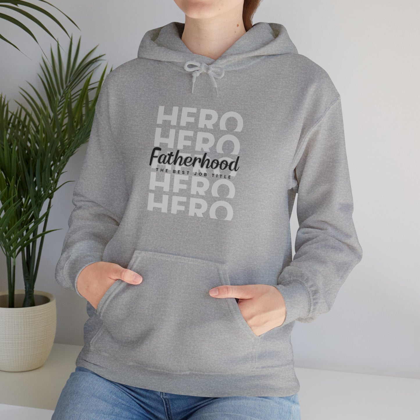 Dad/ Fatherhood Hero Unisex Heavy Blend™ Hooded Sweatshirt