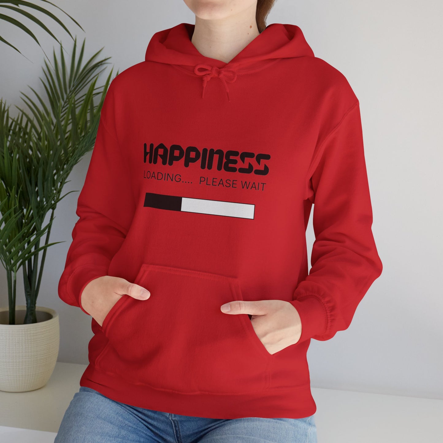 Happiness Loading Please Wait Unisex Heavy Blend™ Hooded Sweatshirt