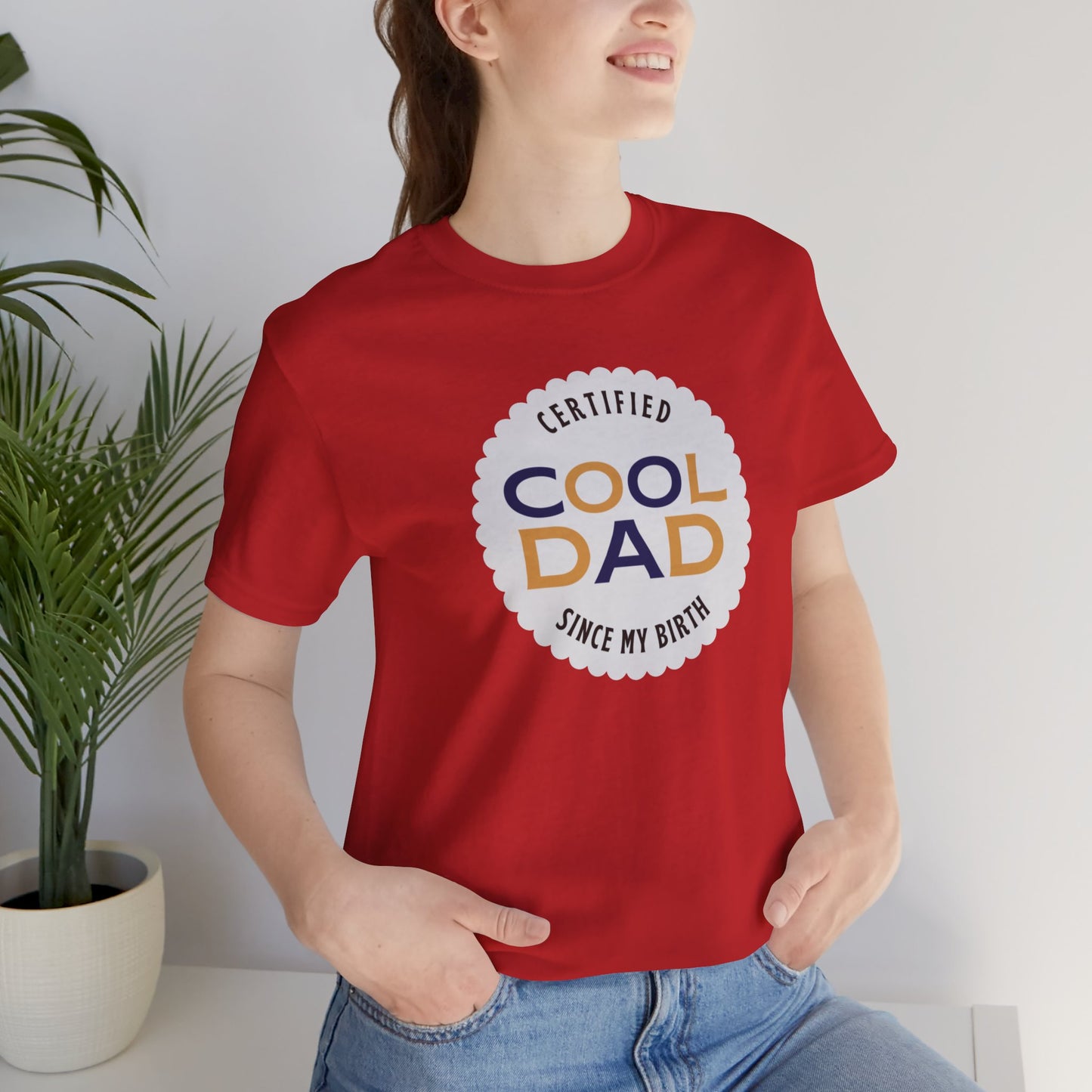 Certified Cool Dad Unisex Jersey Short Sleeve Tee