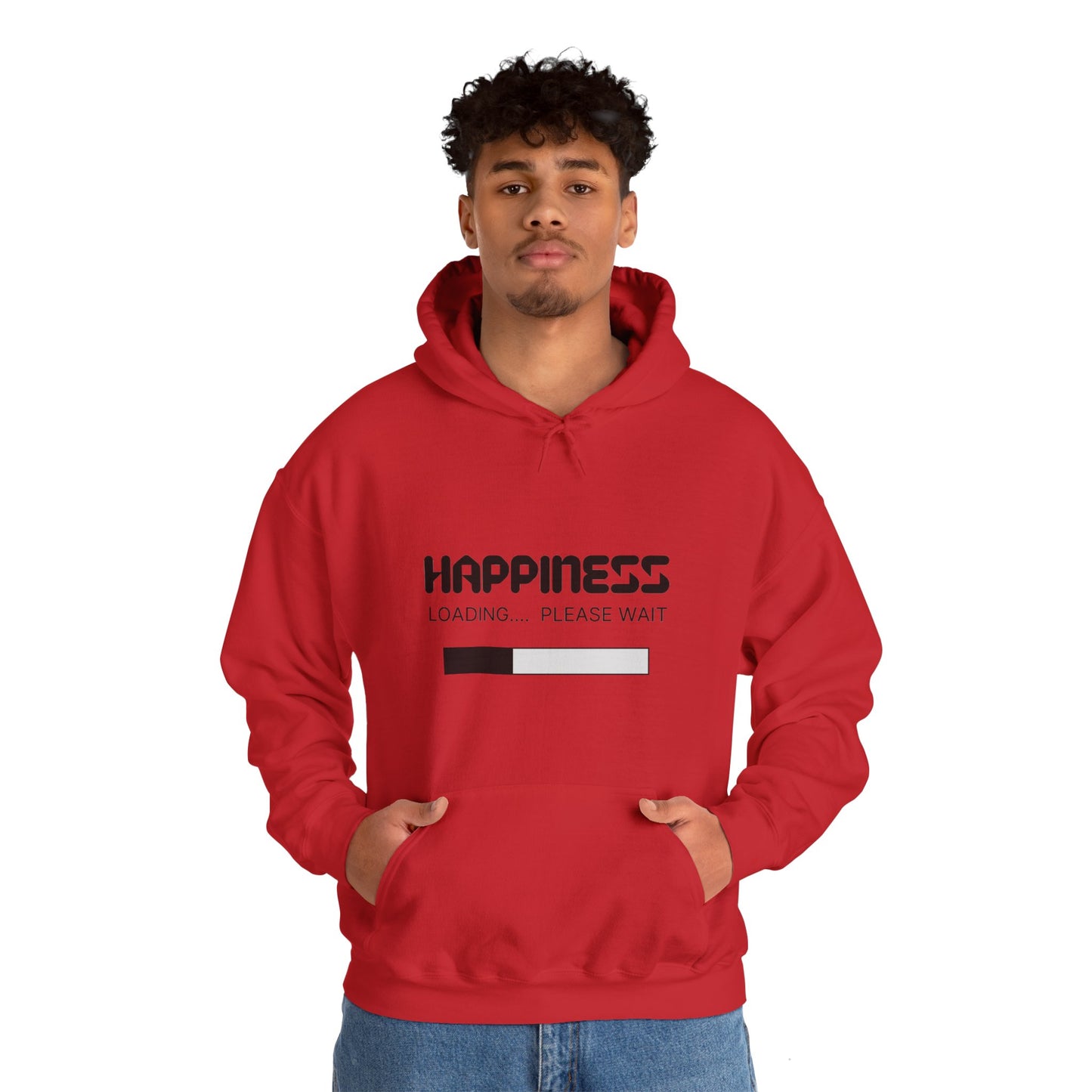 Happiness Loading Please Wait Unisex Heavy Blend™ Hooded Sweatshirt