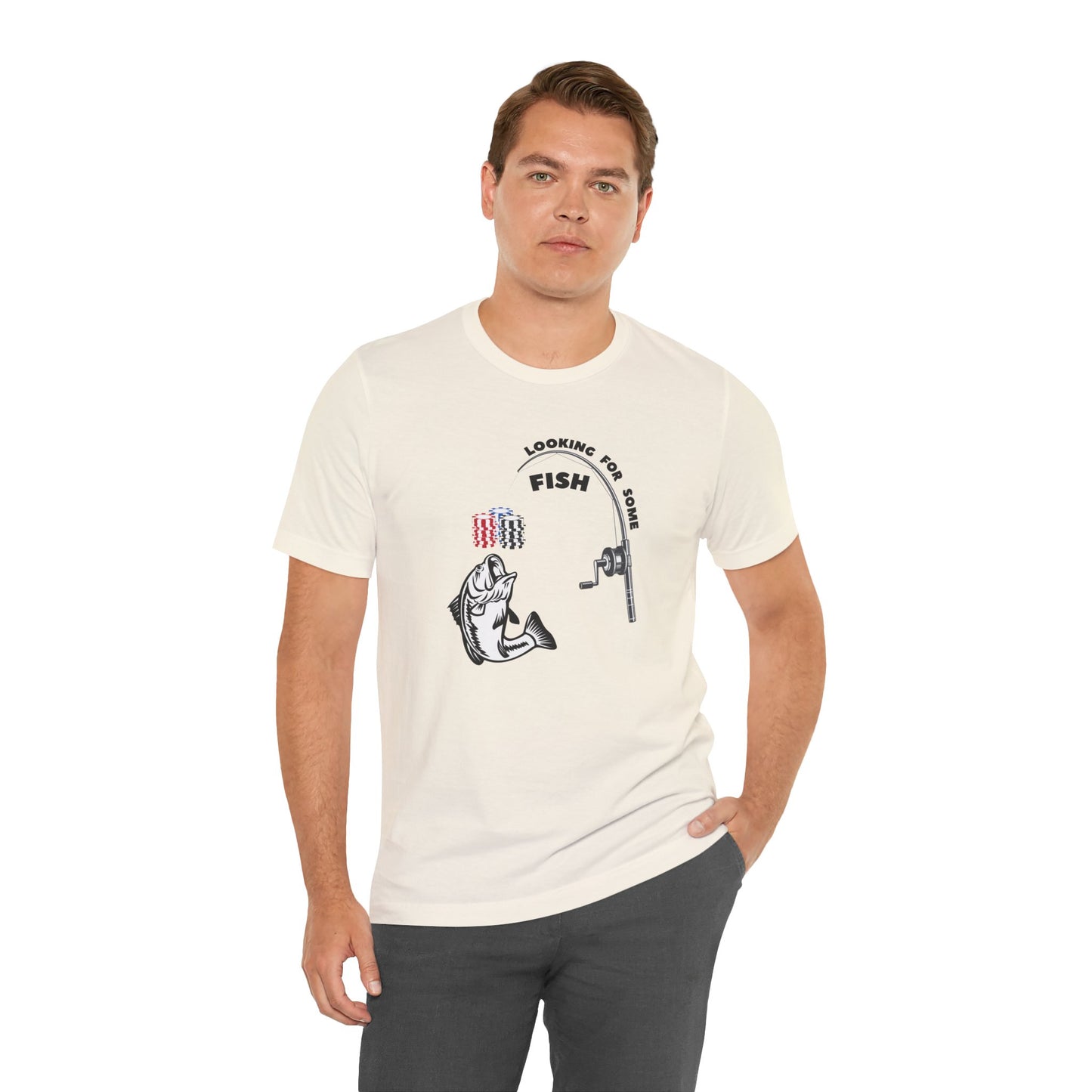 Poker/ Looking For Some Fish Unisex Jersey Short Sleeve Tee