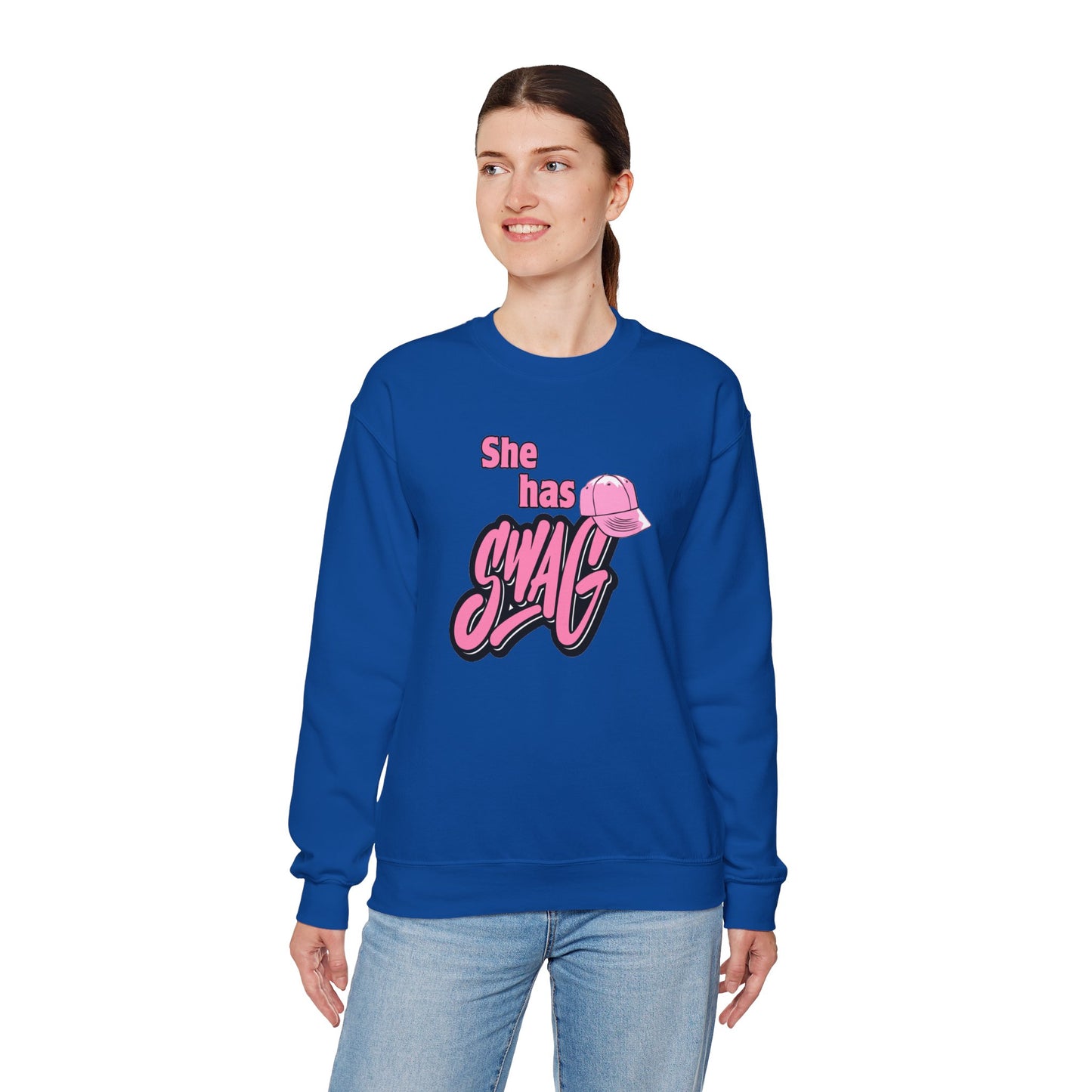 She Has Swag Unisex Heavy Blend™ Crewneck Sweatshirt