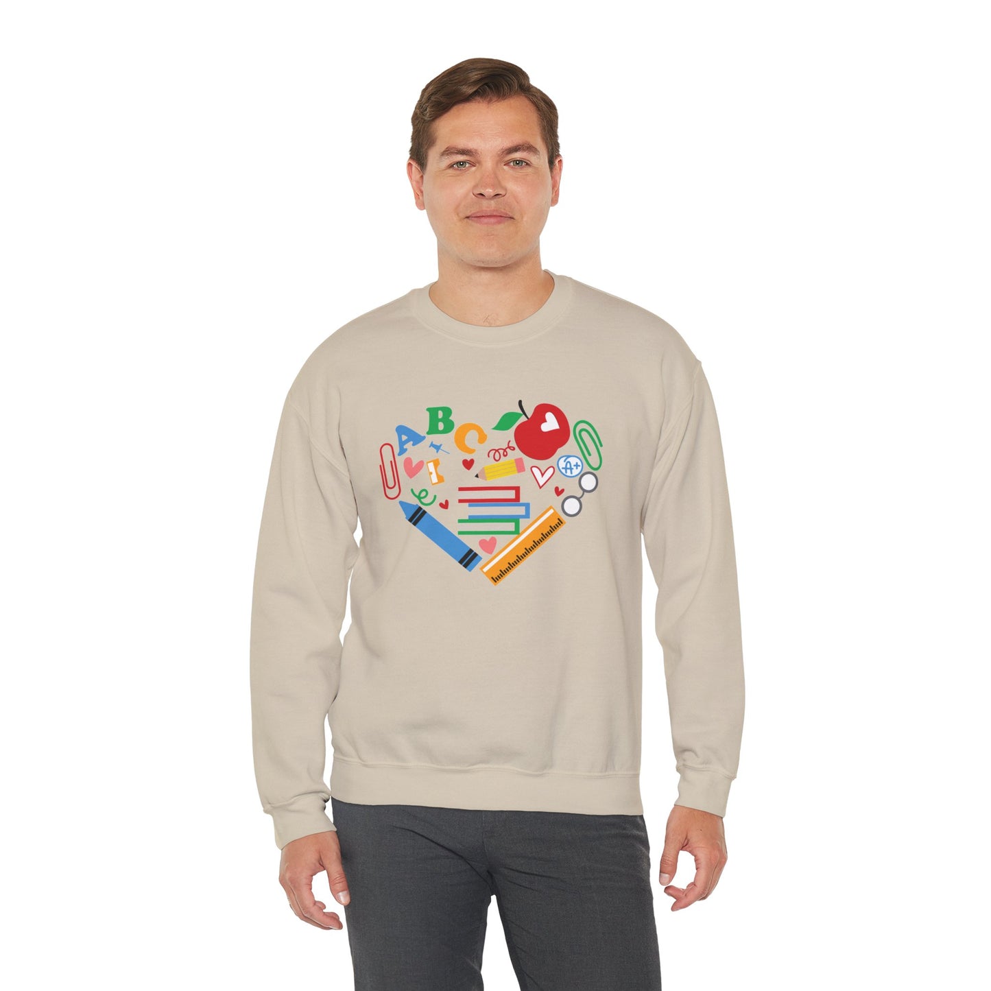 A,B,C Unisex Heavy Blend™ Crewneck Sweatshirt