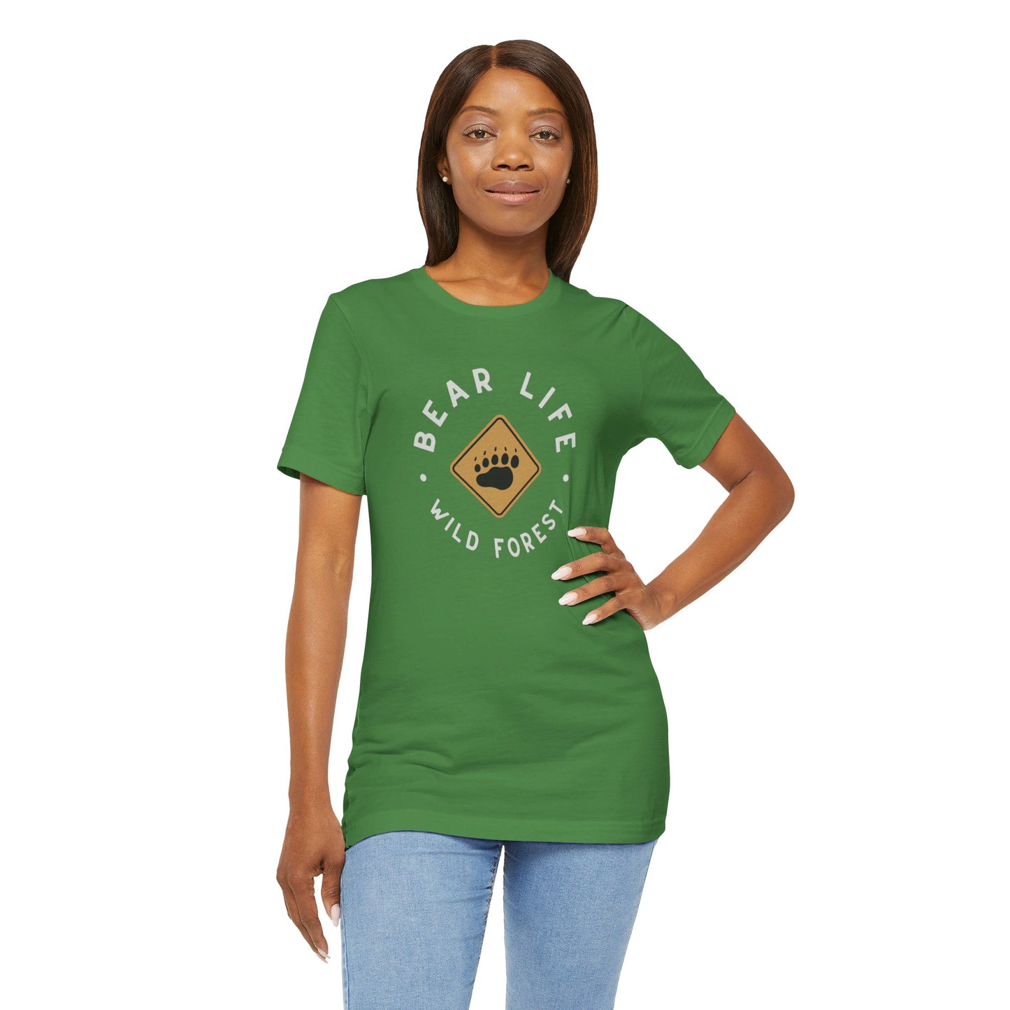 Bear Life Wild Forest Unisex Jersey Short Sleeve Tee