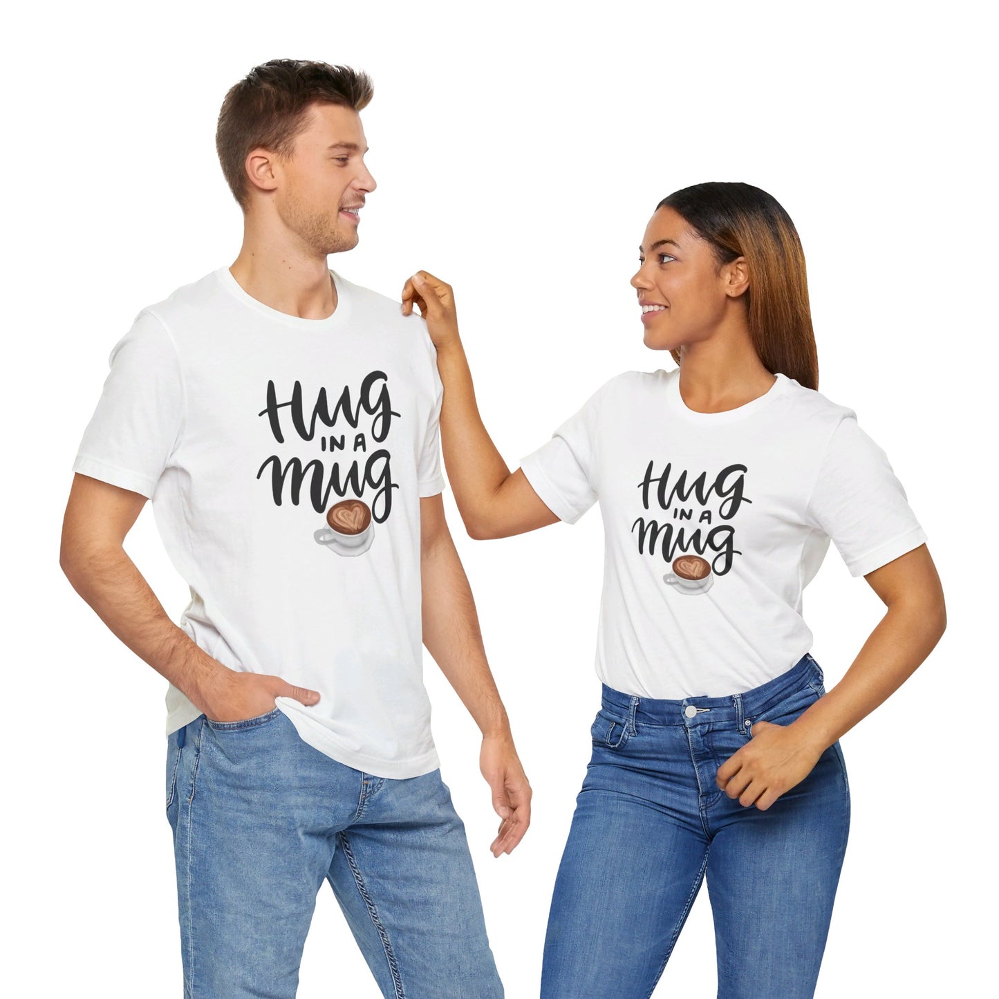 Coffee/ Hug In a Mug Unisex Jersey Short Sleeve Tee