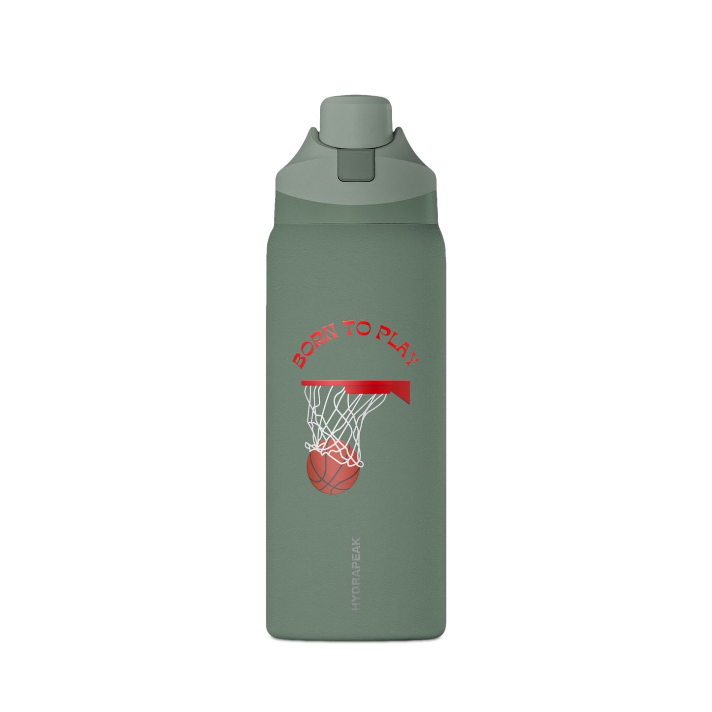 Basketball/ Born to Play Oasis Insulated Water Bottle 32oz