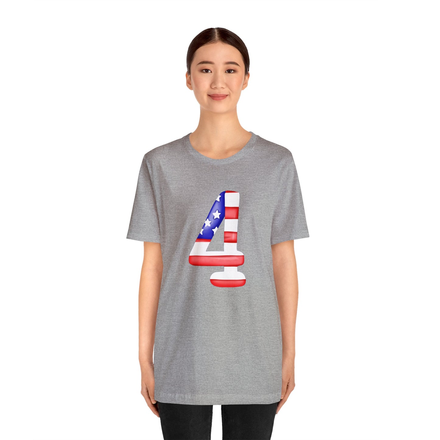 Fourth Red White Blue Unisex Jersey Short Sleeve Tee