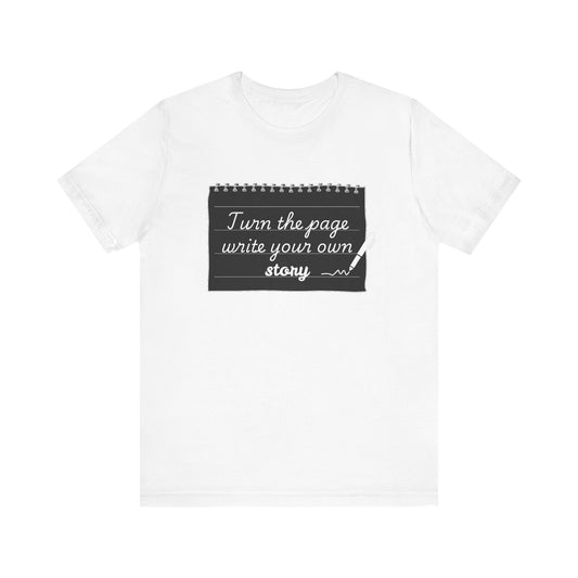 Turn the Page And Write Your Story Unisex Softstyle T-Shirt