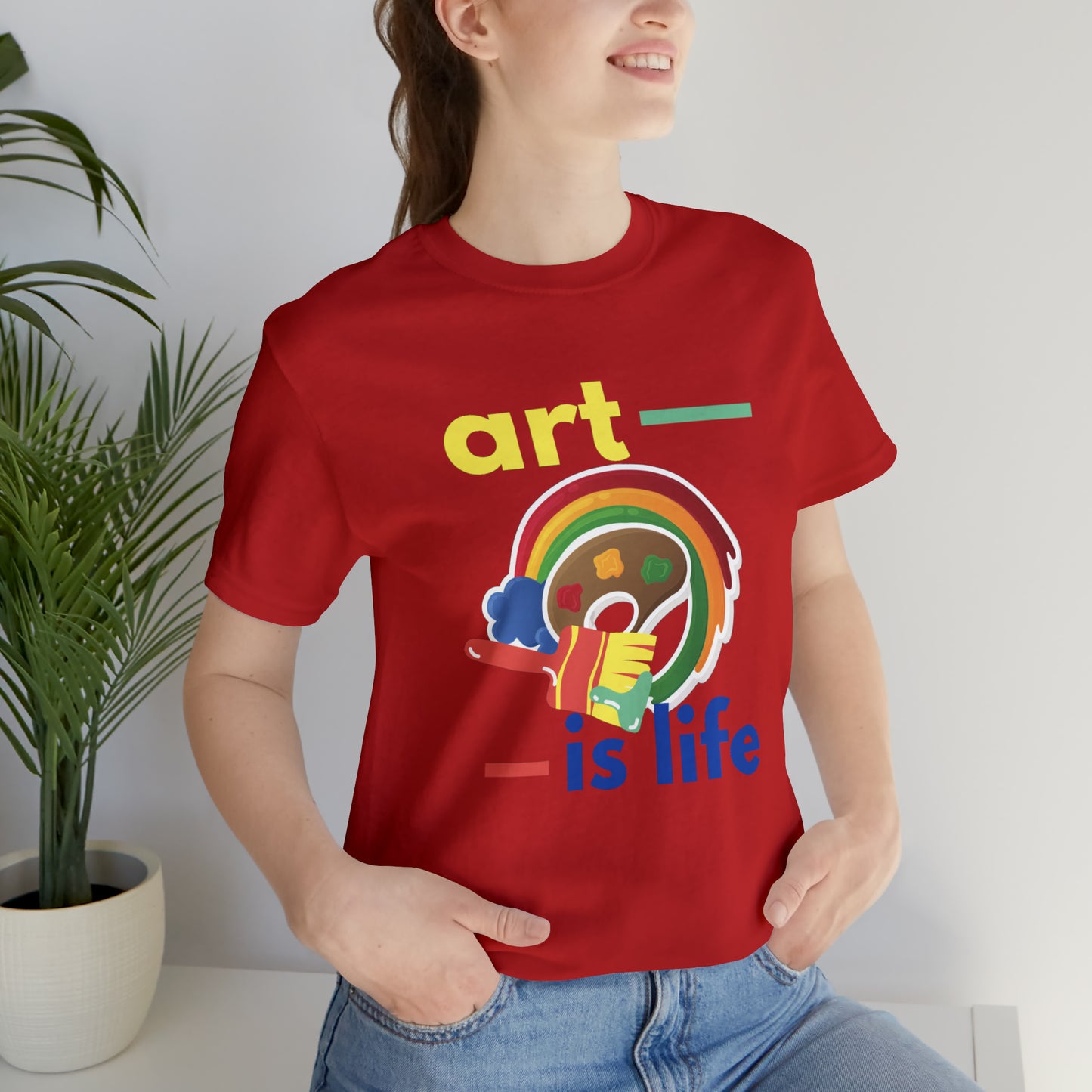 Life Is Art Unisex Jersey Short Sleeve Tee