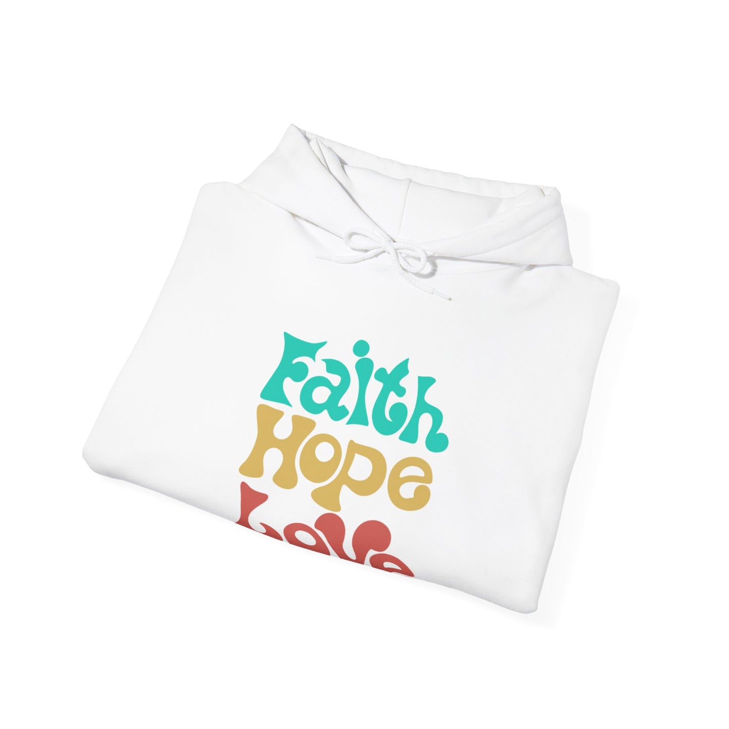 Faith Hope Love Unisex Heavy Blend™ Hooded Sweatshirt