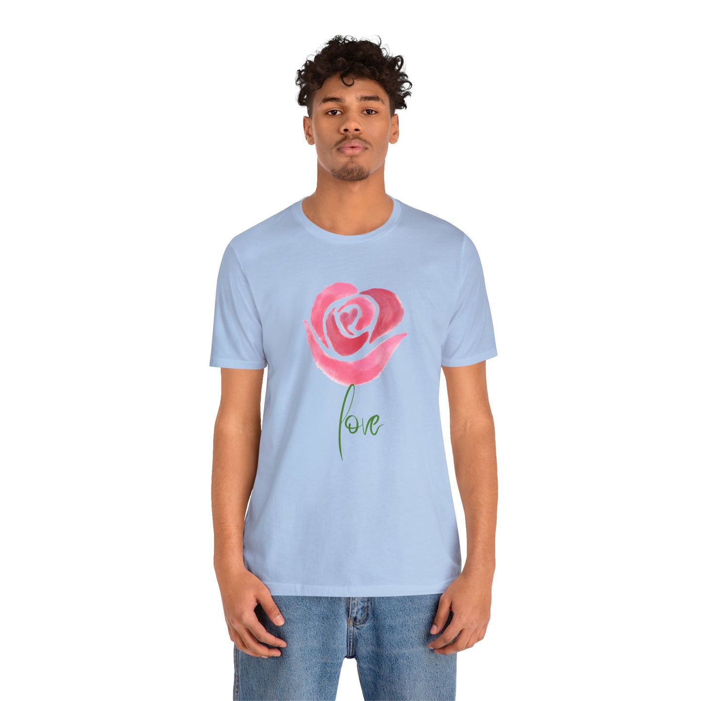 Flower Love Unisex Jersey Short Sleeve Tee