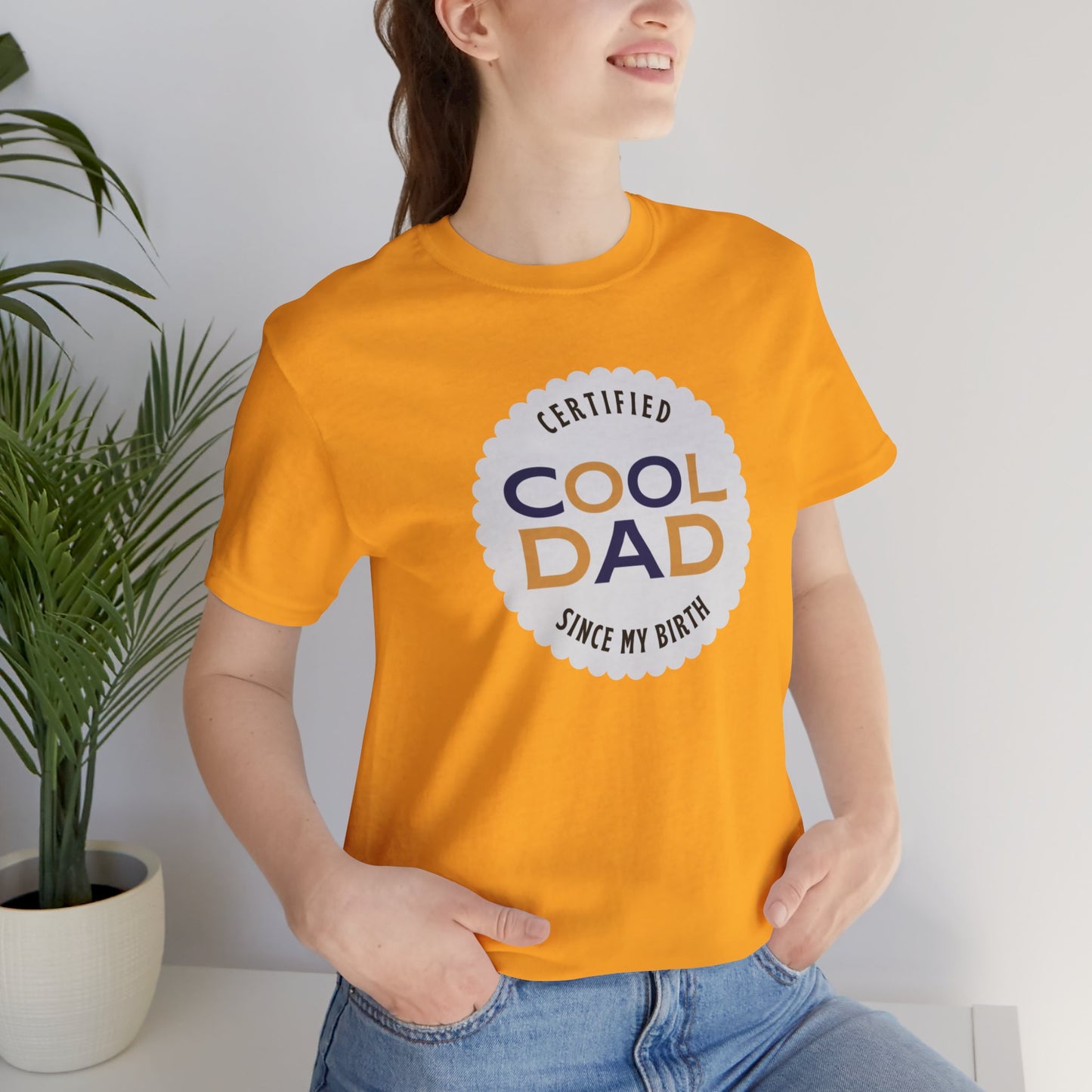 Certified Cool Dad Unisex Jersey Short Sleeve Tee