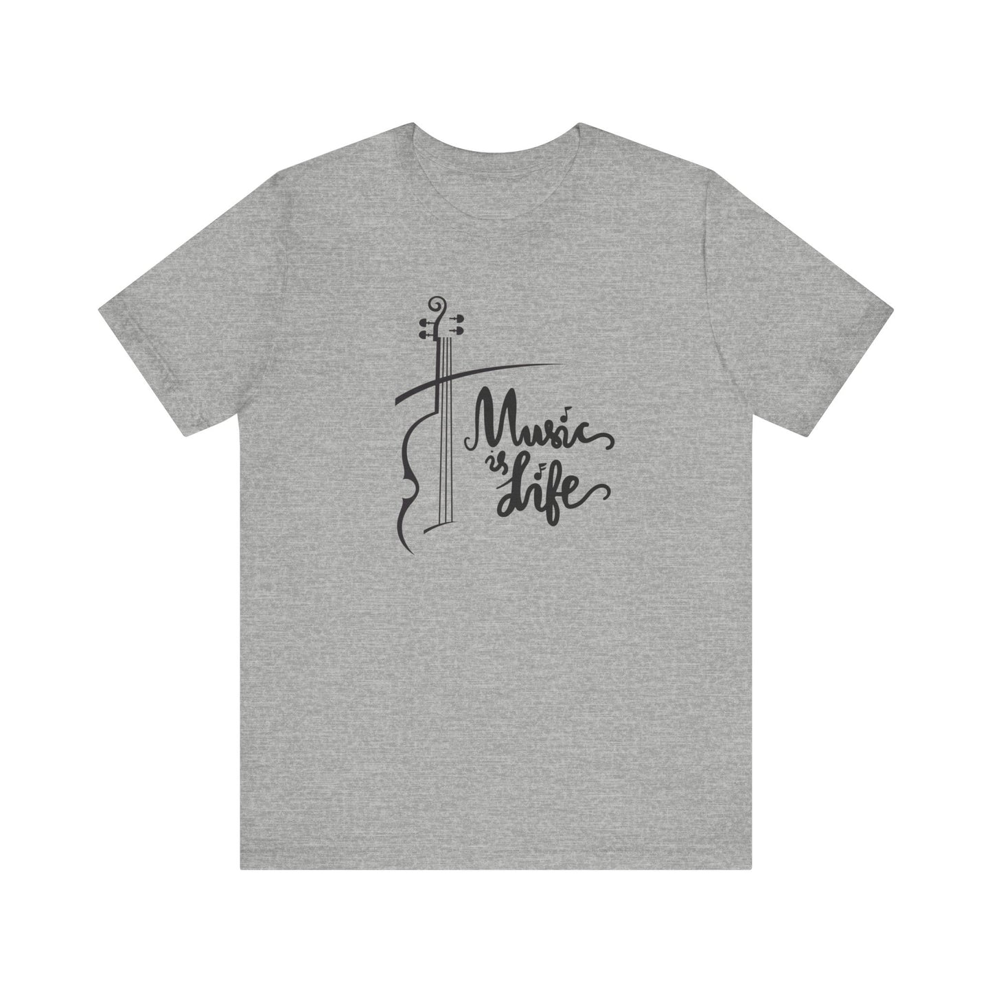 Music Is Life Unisex Jersey Short Sleeve Tee