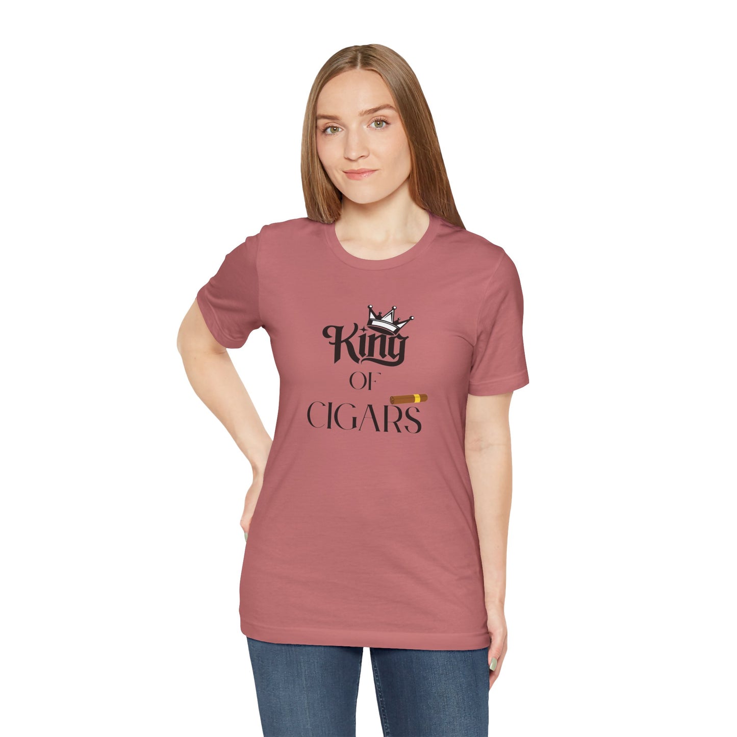 Cigars/ King of Cigars Unisex Jersey Short Sleeve Tee
