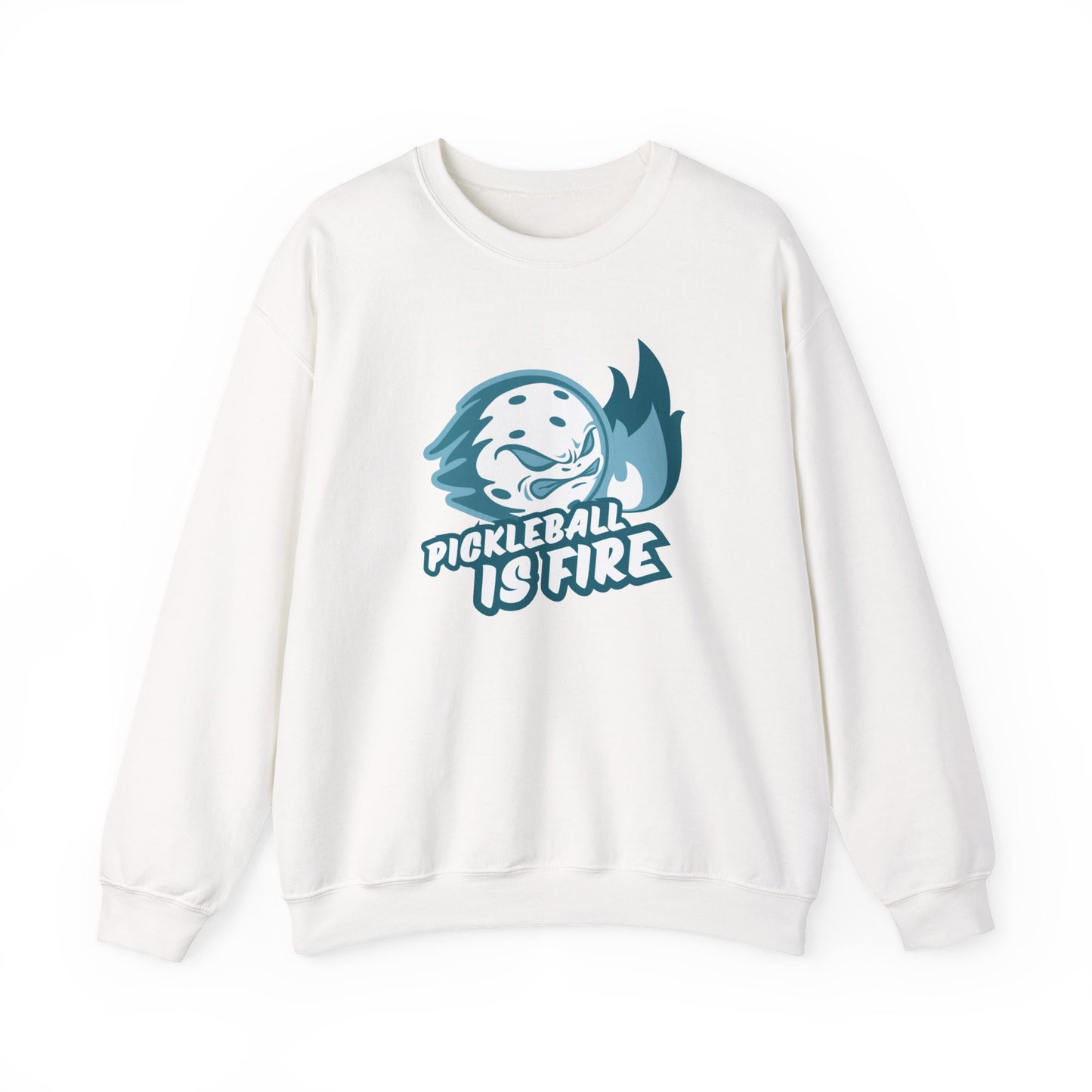Pickleball is Fire Unisex Heavy Blend™ Crewneck Sweatshirt