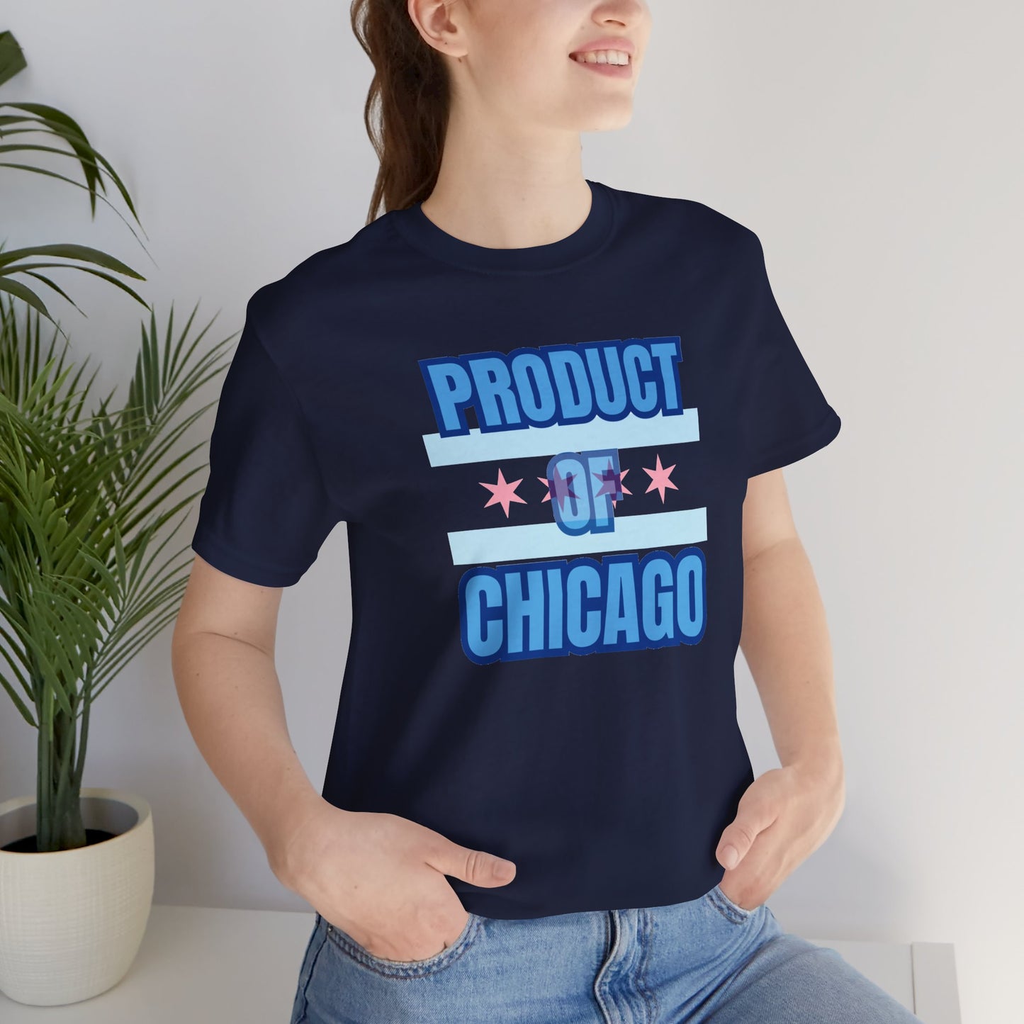 Product Of Chicago Unisex Jersey Short Sleeve Tee