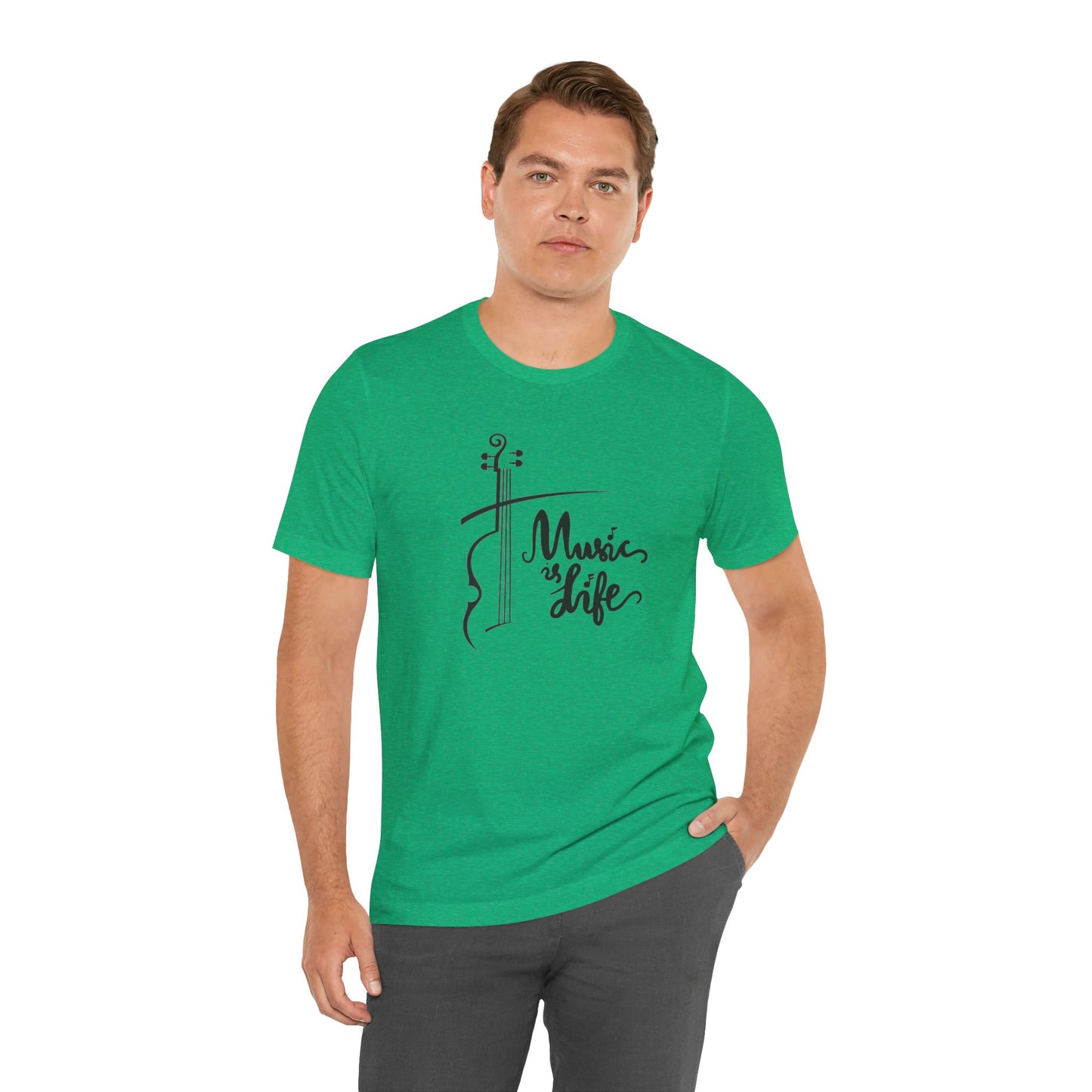 Music Is Life Unisex Jersey Short Sleeve Tee