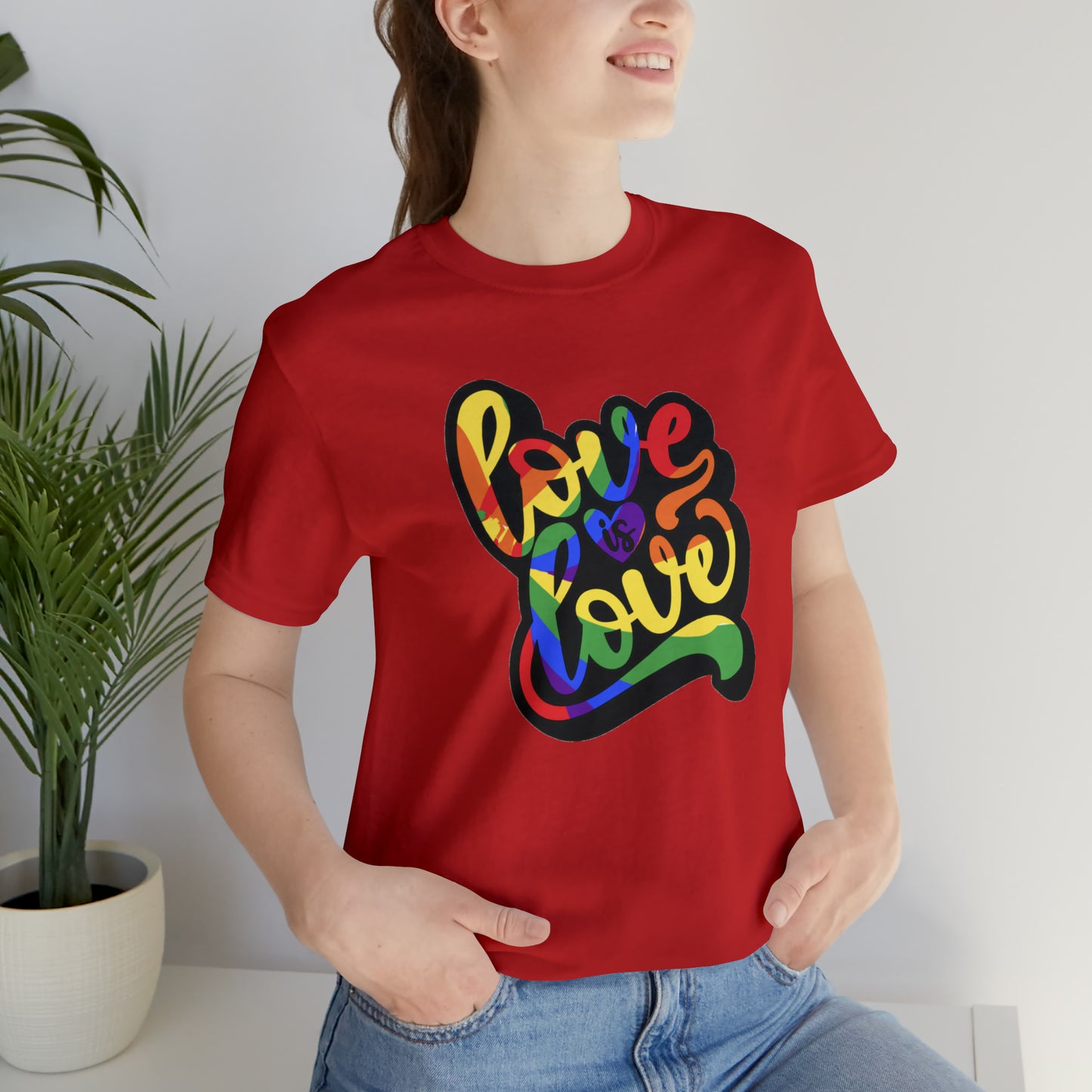 Love Is Love Unisex Jersey Short Sleeve Tee