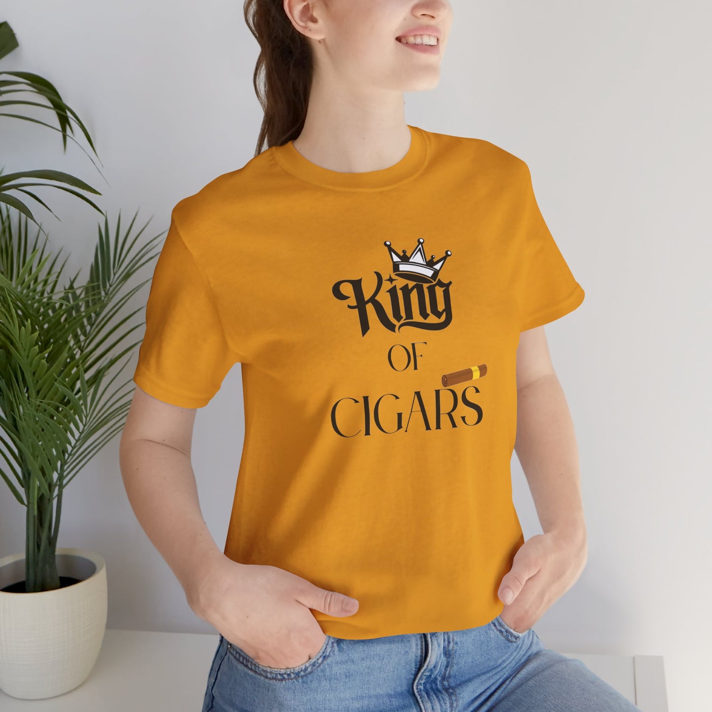 Cigars/ King of Cigars Unisex Jersey Short Sleeve Tee
