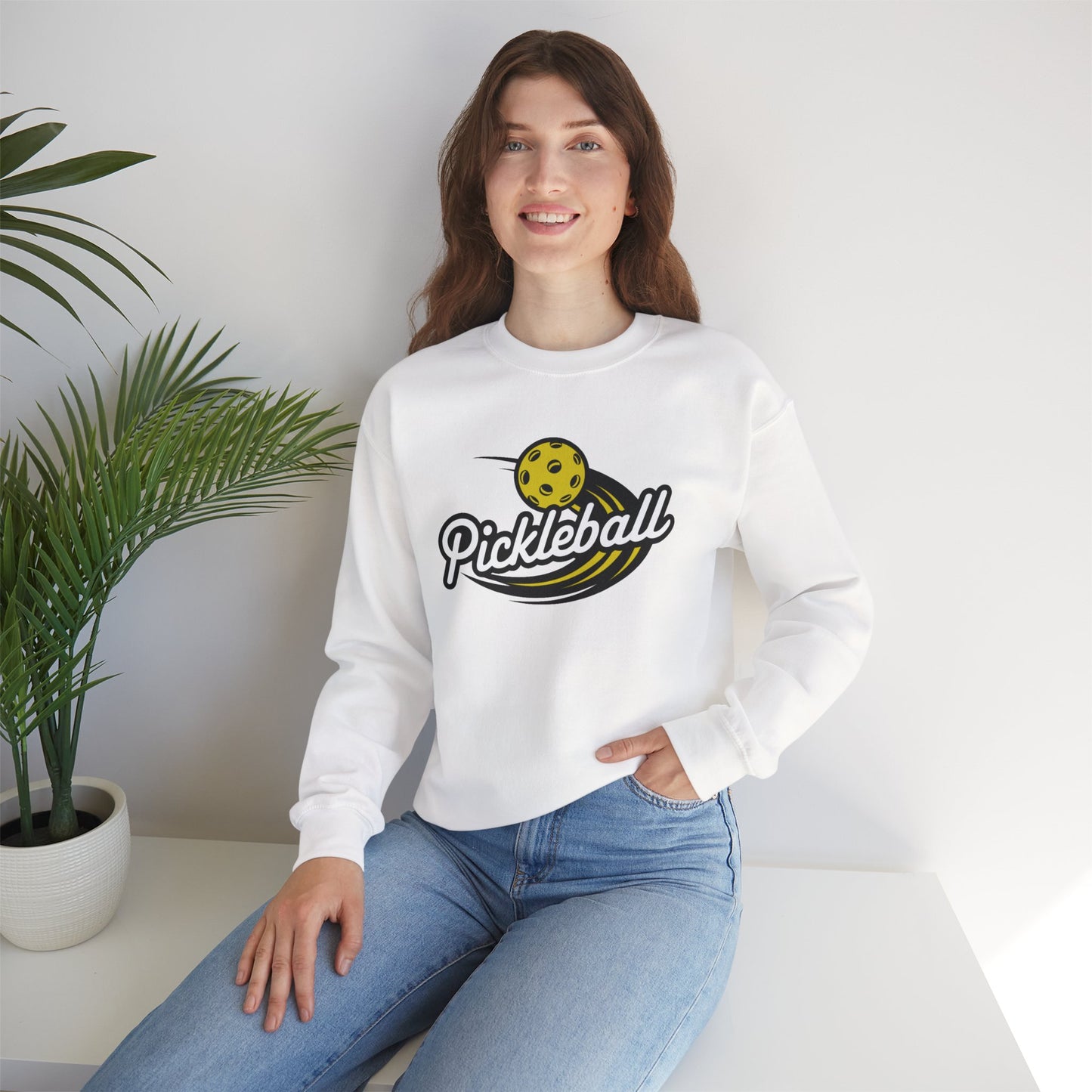 Pickleball Unisex Heavy Blend™ Crewneck Sweatshirt