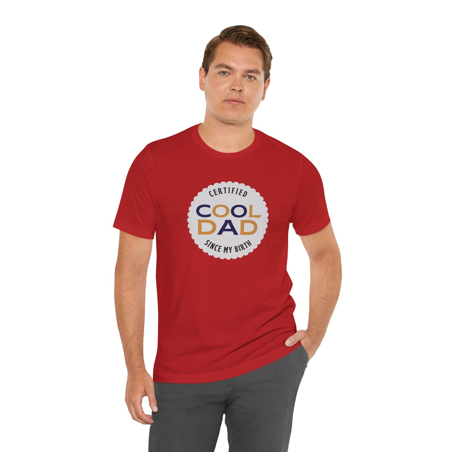 Certified Cool Dad Unisex Jersey Short Sleeve Tee