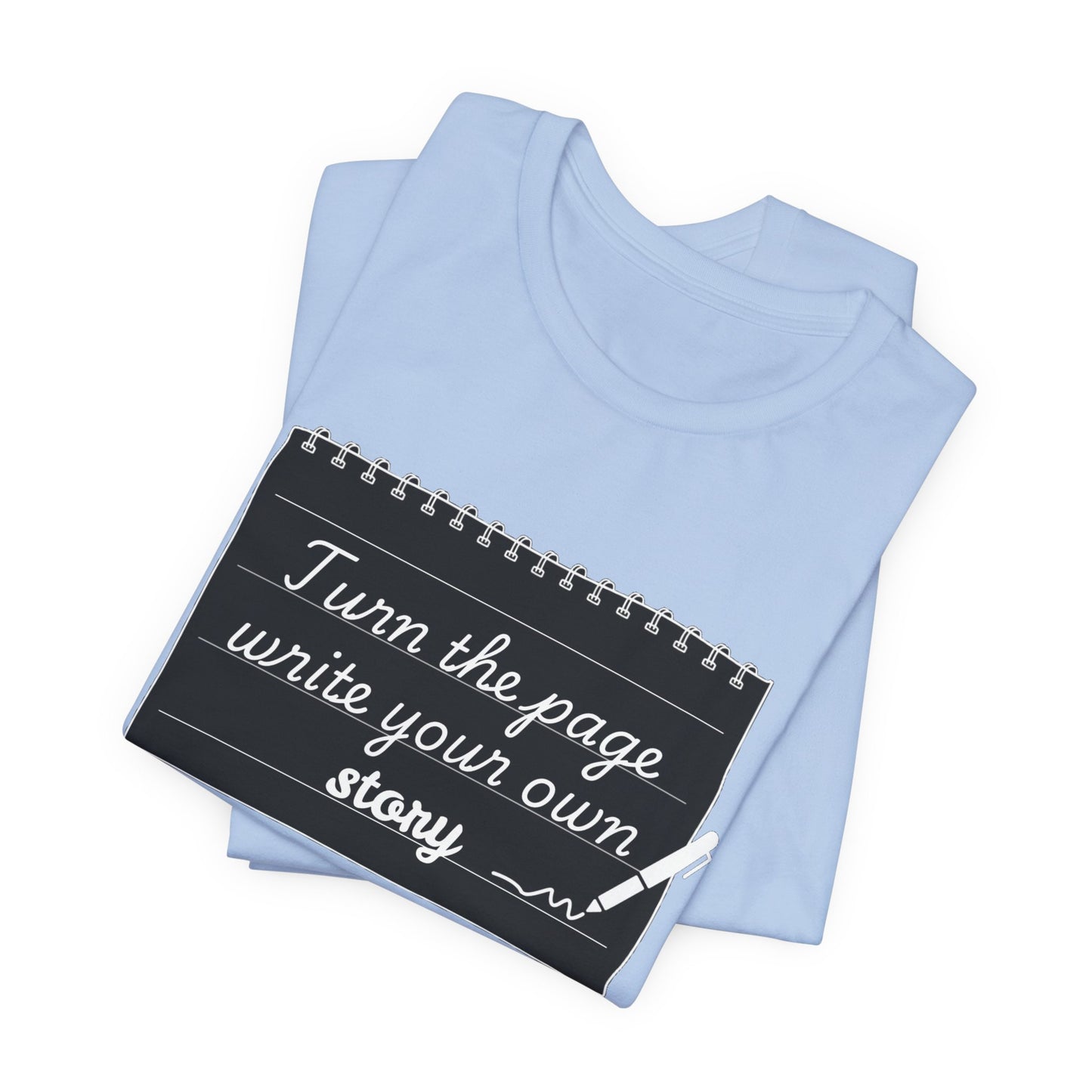Turn the Page And Write Your Story Unisex Softstyle T-Shirt
