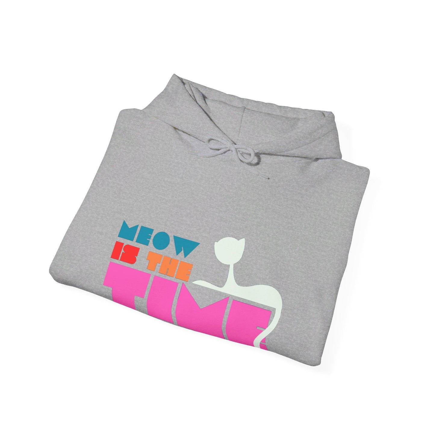 Meow Is The Time Unisex Heavy Blend™ Hooded Sweatshirt