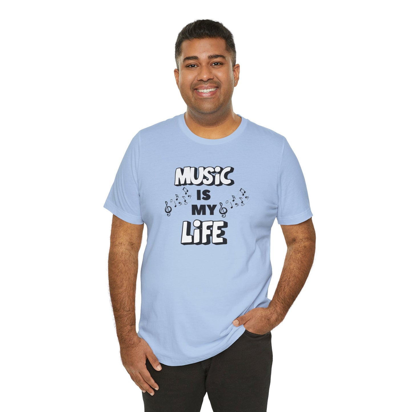 Music is My Life Unisex Jersey Short Sleeve Tee