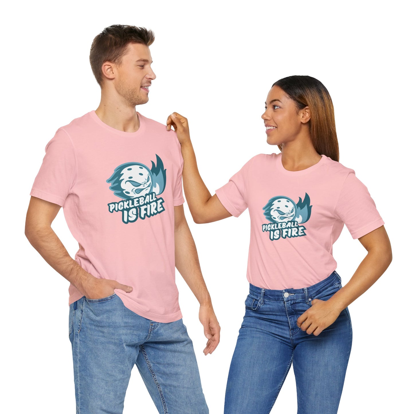 Pickleball Is Fire Unisex Jersey Short Sleeve Tee
