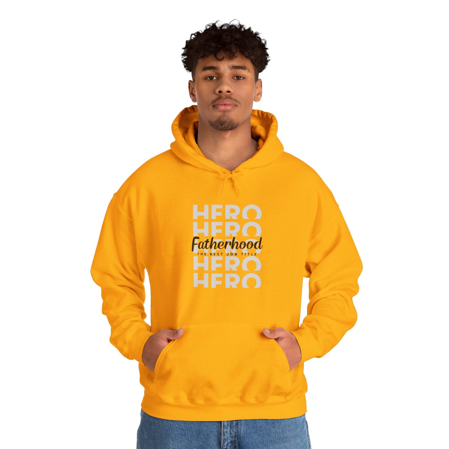 Dad/ Fatherhood Hero Unisex Heavy Blend™ Hooded Sweatshirt