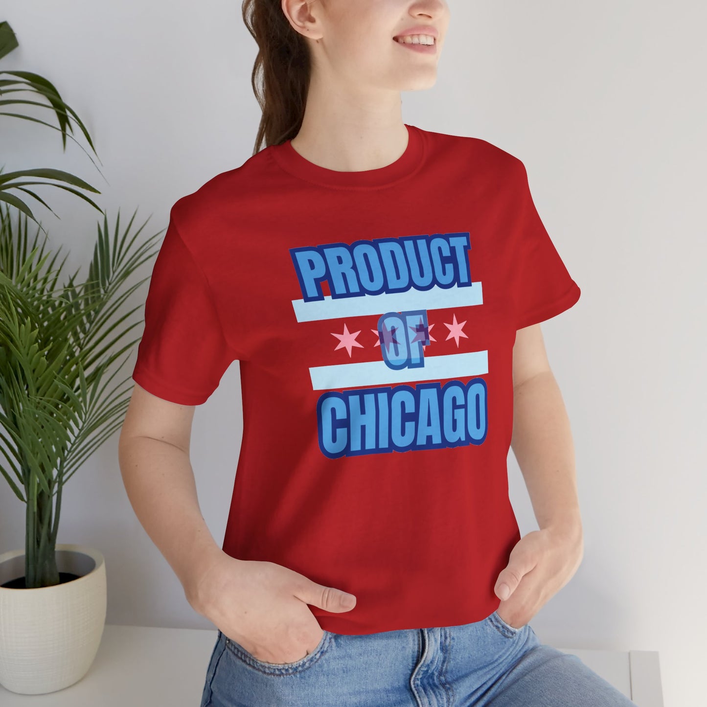 Product Of Chicago Unisex Jersey Short Sleeve Tee