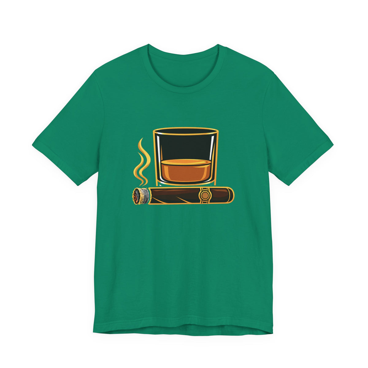 Cigar and Bourbon Unisex Jersey Short Sleeve Tee