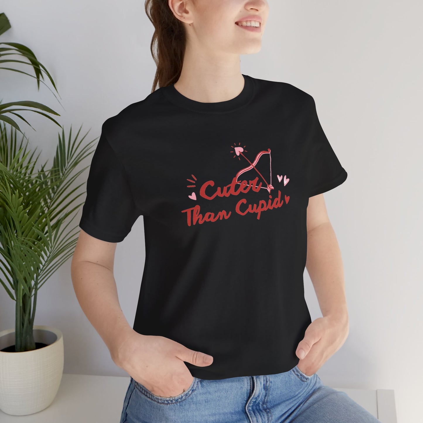 Cuter Than Cupid Unisex Jersey Short Sleeve Tee